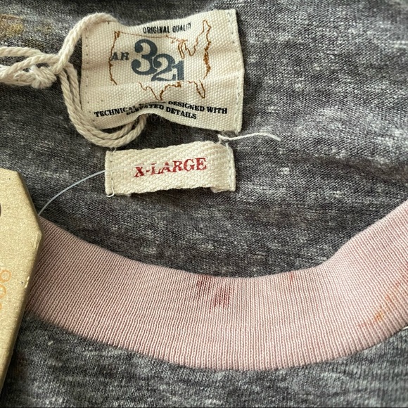 American Rag AR321 Melange Crew Neck Pocket Tee - Picture 7 of 8